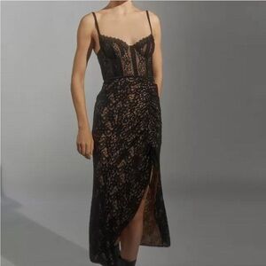 Urban Outfitters Angelica Corset Midi Dress